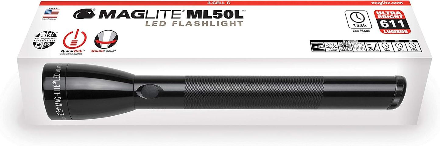Maglite ML50L LED 3-Cell C Flashlight, Display Box