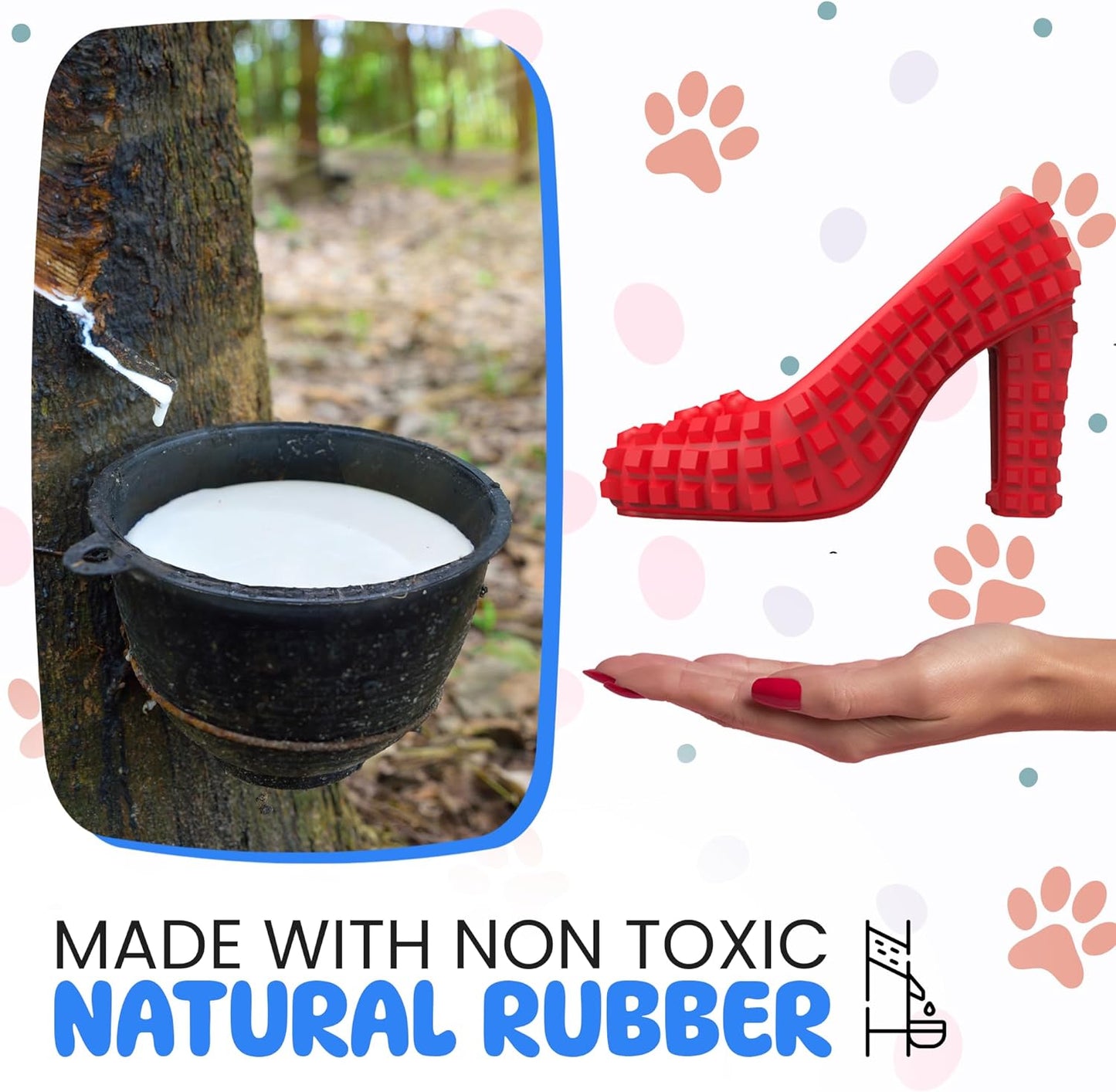 TOME Dog Toys - for aggressive chewers - Shoe-shaped toy for small and medium dogs - Promotes mental stimulation and alleviates boredom