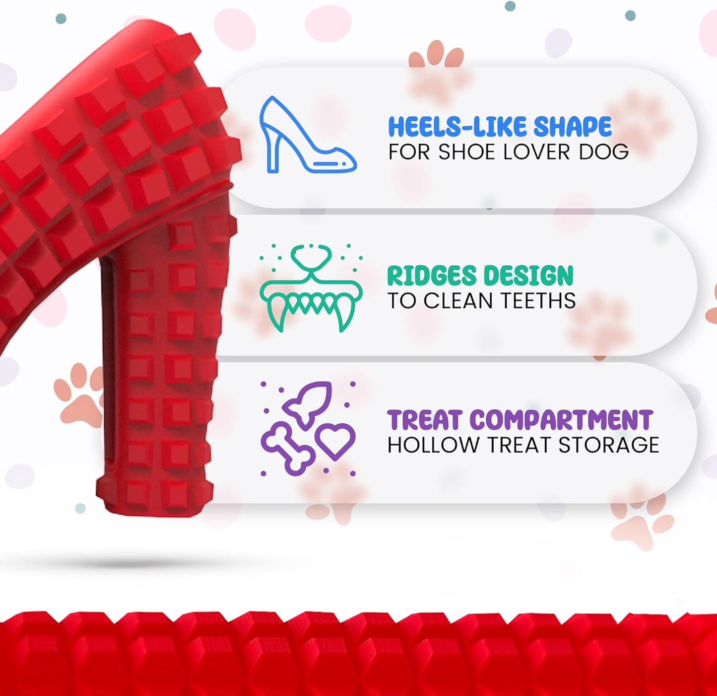 TOME Dog Toys - for aggressive chewers - Shoe-shaped toy for small and medium dogs - Promotes mental stimulation and alleviates boredom