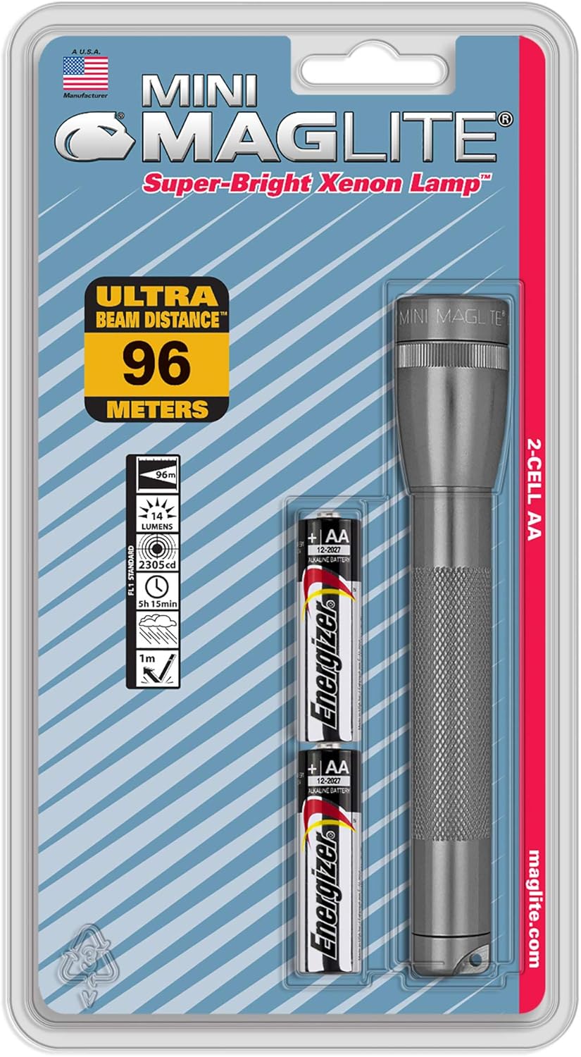 Maglite Mini Incandescent 2-Cell AA Flashlight (xenon)
