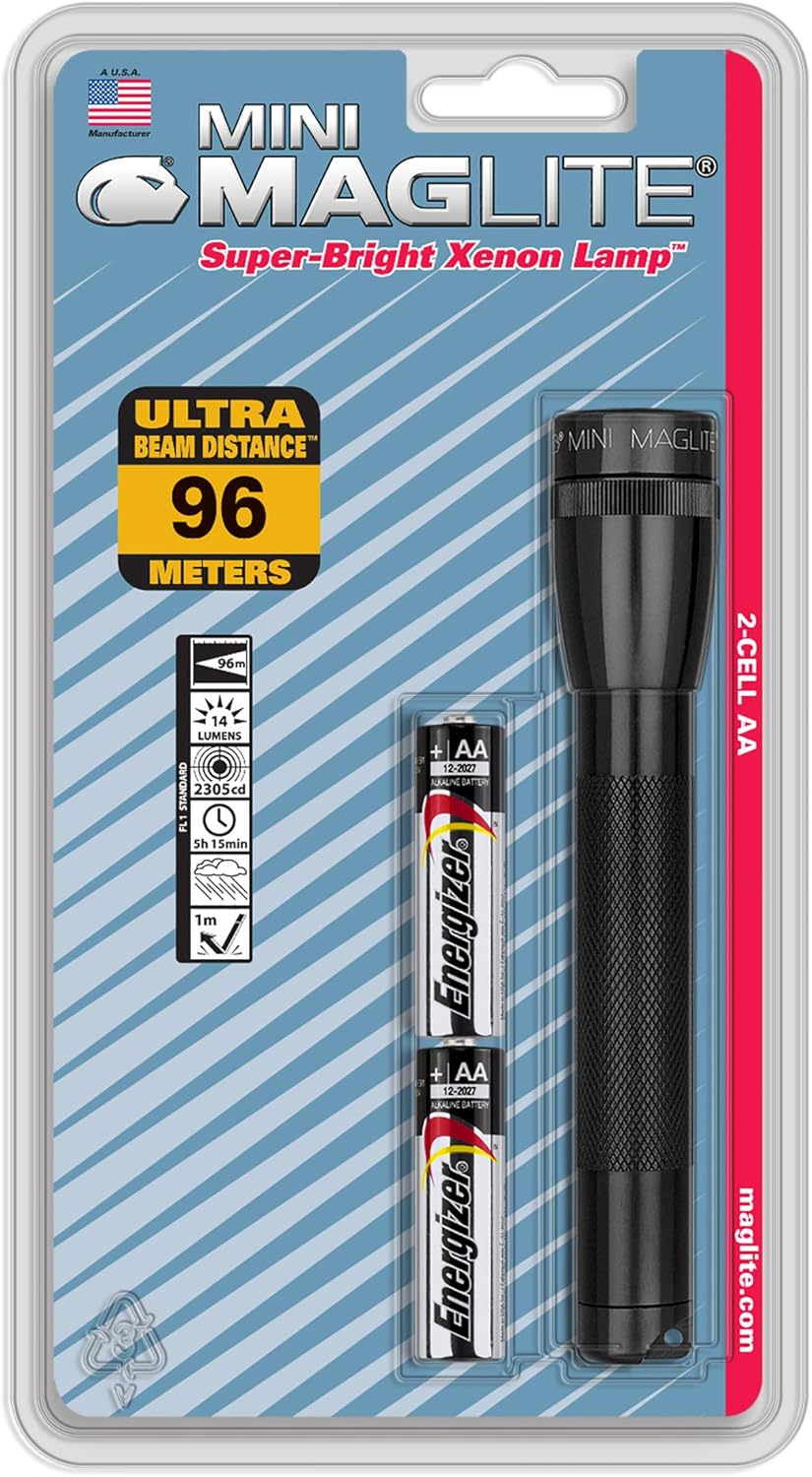 Maglite Mini Incandescent 2-Cell AA Flashlight (xenon)