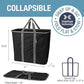 Collapsible Laundry Caddy with Sturdy Pop-Up Wire Frame